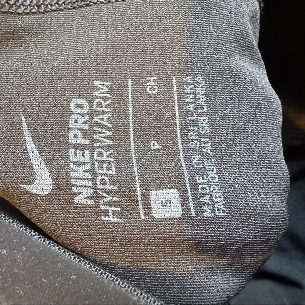 Nike Pro Hyperwarm Women's S Waffle Gray/Black Running Training Gym Legging L28